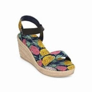 Womens Monroe and Main Print Espadrille Sandal Size 8 M